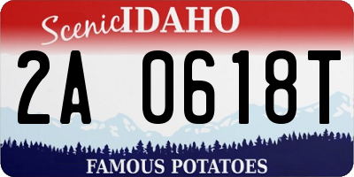 ID license plate 2A0618T