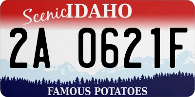 ID license plate 2A0621F