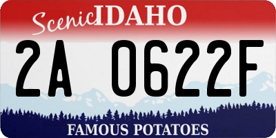 ID license plate 2A0622F