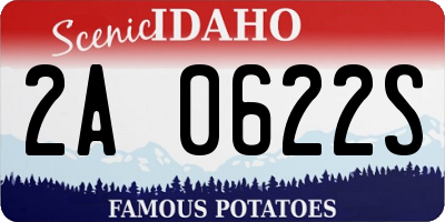 ID license plate 2A0622S