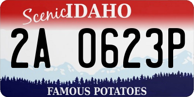 ID license plate 2A0623P