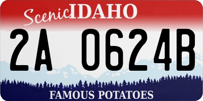 ID license plate 2A0624B