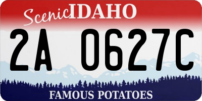 ID license plate 2A0627C