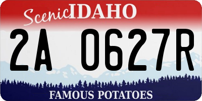 ID license plate 2A0627R
