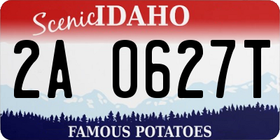 ID license plate 2A0627T