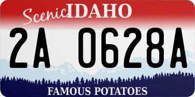 ID license plate 2A0628A