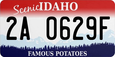 ID license plate 2A0629F