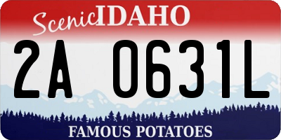 ID license plate 2A0631L