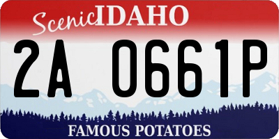 ID license plate 2A0661P