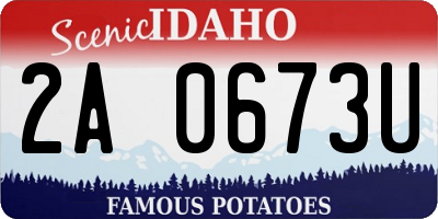 ID license plate 2A0673U