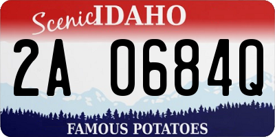 ID license plate 2A0684Q