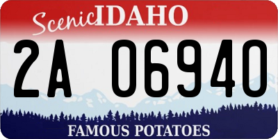 ID license plate 2A0694O