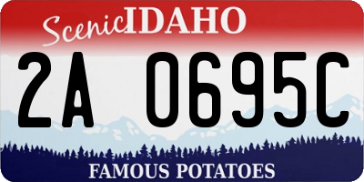 ID license plate 2A0695C
