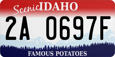 ID license plate 2A0697F