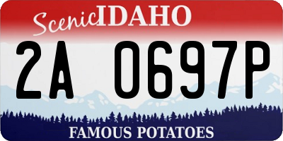 ID license plate 2A0697P