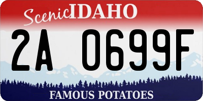 ID license plate 2A0699F