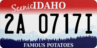 ID license plate 2A0717I