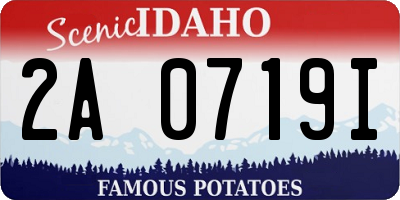 ID license plate 2A0719I