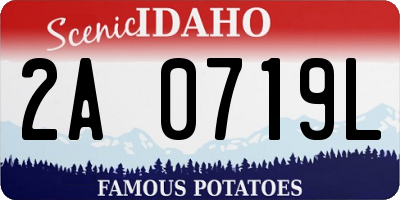 ID license plate 2A0719L