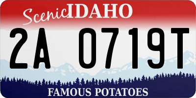 ID license plate 2A0719T