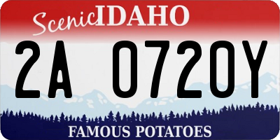 ID license plate 2A0720Y