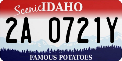 ID license plate 2A0721Y