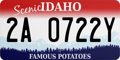 ID license plate 2A0722Y