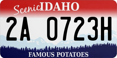 ID license plate 2A0723H