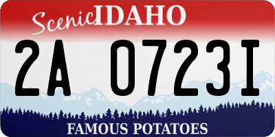 ID license plate 2A0723I