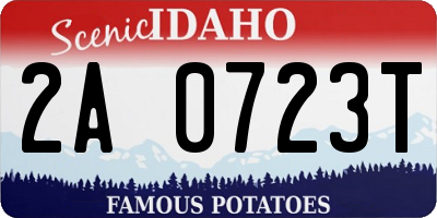 ID license plate 2A0723T