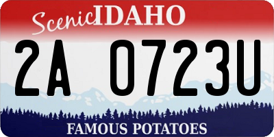 ID license plate 2A0723U