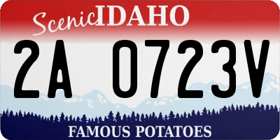 ID license plate 2A0723V