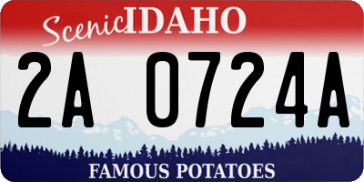 ID license plate 2A0724A