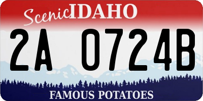 ID license plate 2A0724B