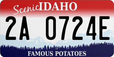 ID license plate 2A0724E