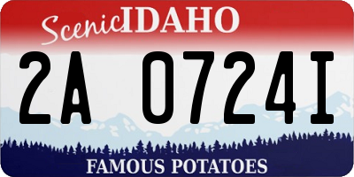 ID license plate 2A0724I