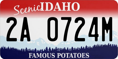 ID license plate 2A0724M