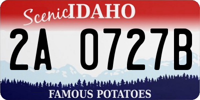 ID license plate 2A0727B