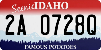 ID license plate 2A0728Q