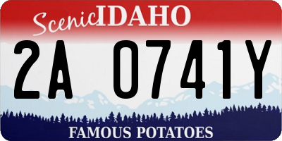 ID license plate 2A0741Y