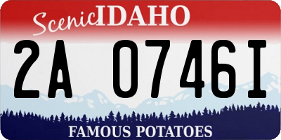 ID license plate 2A0746I