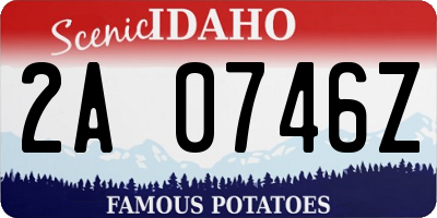 ID license plate 2A0746Z