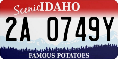 ID license plate 2A0749Y