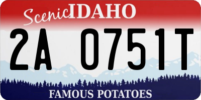 ID license plate 2A0751T