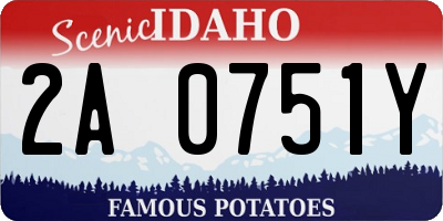 ID license plate 2A0751Y