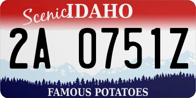 ID license plate 2A0751Z