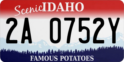 ID license plate 2A0752Y