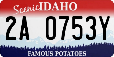 ID license plate 2A0753Y