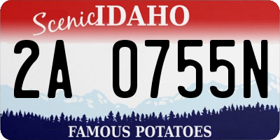 ID license plate 2A0755N