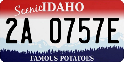 ID license plate 2A0757E